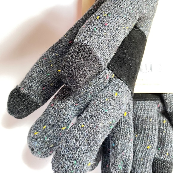 Levis Mens Knit Gloves Sz L Gray Max Warmth Easy Texting Tech Comfort Fit - Picture 3 of 10